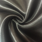 Black 100% Soft Polyester Fabric Normal Satin Dyed 82GSM Weight For Dress